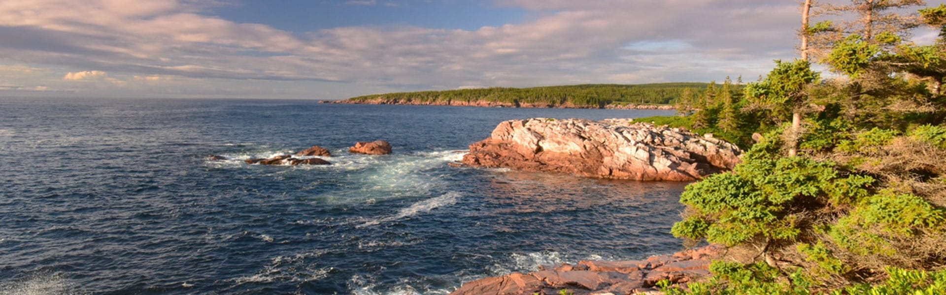 A rocky ocean landscape