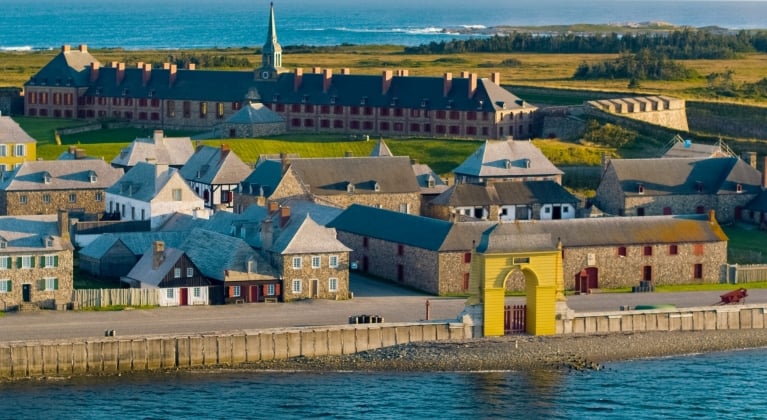 A historical fortress overlooking the ocean