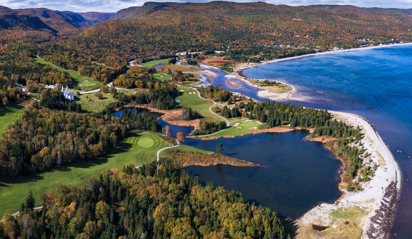 golf course by the ocean on cape breton island