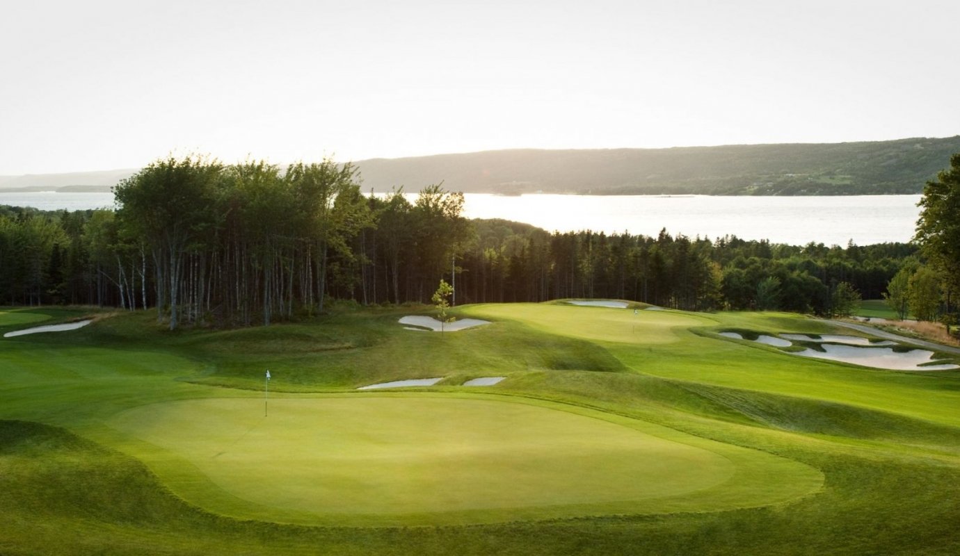 golf course by the ocean on cape breton island