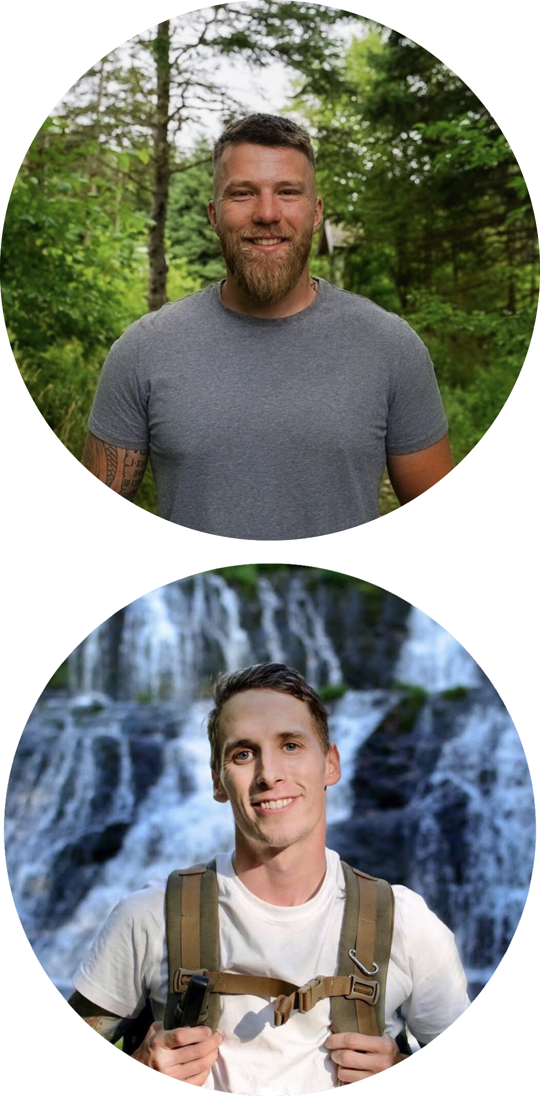 Outdoor Adventure ambassador Chuck Wrathall and Influencer Devon Bernard trek Gairloch Mountain Falls
