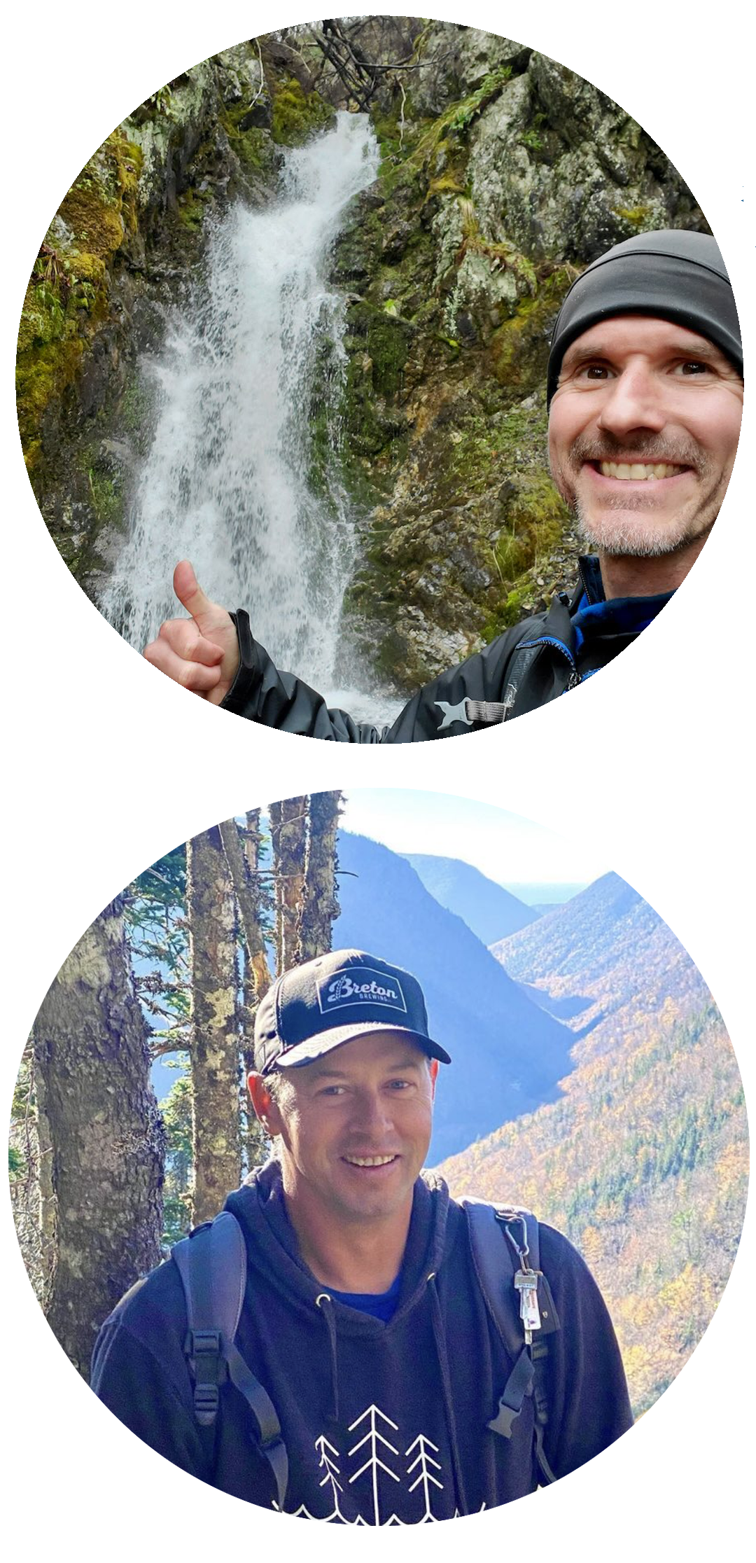 Waterfall chasers, Benoit Lalonde and Jamie Vasallo hike the Second Branch Humes River Falls